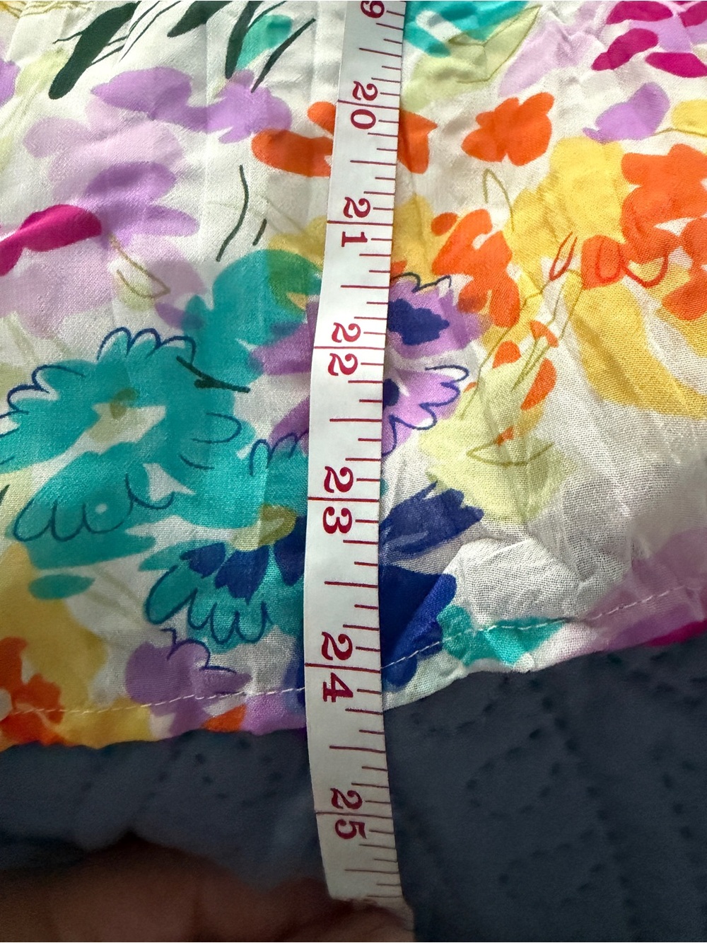 Multi-Color Floral Ruffle Short-Sleeve Blouse - Picture 7 of 8
